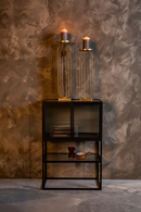Black Framed Glass Cabinet | Dutchbone Boli | Oroatrade.com