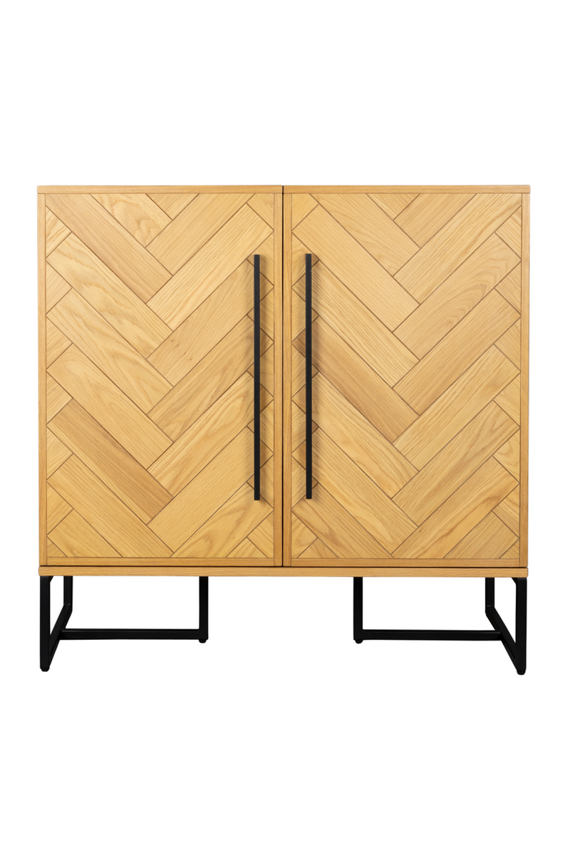 Herringbone Patterned Acacia Cabinet | Dutchbone Class | Oroatrade.com