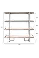Acacia Wood 4-Shelf Bookcase | Dutchbone Class | Oroatrade.com