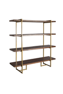 Acacia Wood 4-Shelf Bookcase | Dutchbone Class | Oroatrade.com