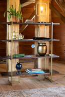 Acacia Wood 4-Shelf Bookcase | Dutchbone Class | Oroatrade.com