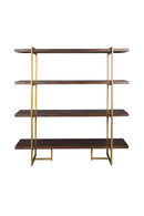 Acacia Wood 4-Shelf Bookcase | Dutchbone Class | Oroatrade.com