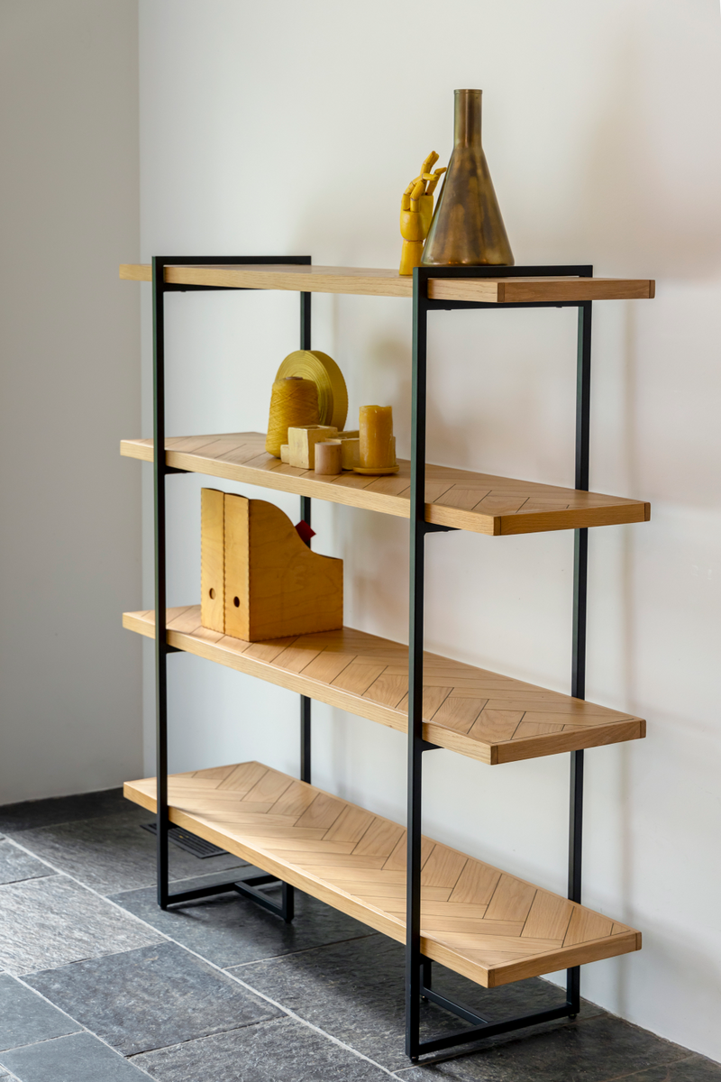 Wooden Herringbone Shelf | Dutchbone Class | Oroatrade.com