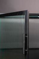 Black Framed Glass Sideboard | Dutchbone Boli | Oroatrade.com