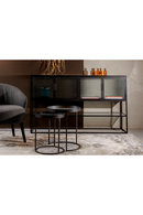 Black Framed Glass Sideboard | Dutchbone Boli | Oroatrade.com