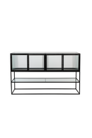 Black Framed Glass Sideboard | Dutchbone Boli | Oroatrade.com