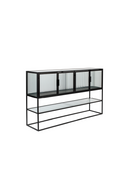 Black Framed Glass Sideboard | Dutchbone Boli | Oroatrade.com
