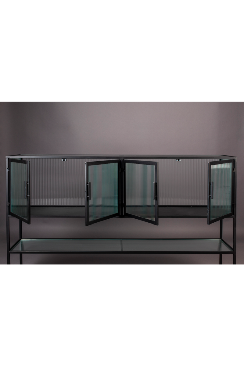 Black Framed Glass Sideboard | Dutchbone Boli | Oroatrade.com