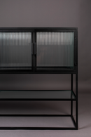 Black Framed Glass Sideboard | Dutchbone Boli | Oroatrade.com