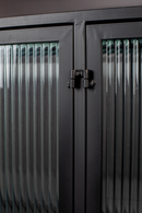 Black Framed Glass Sideboard | Dutchbone Boli | Oroatrade.com