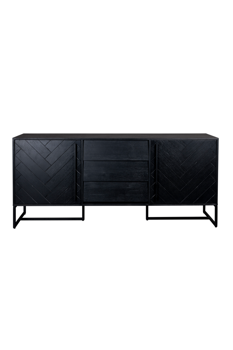 Wooden Herringbone Patterned Sideboard | Dutchbone Class | Oroatrade.com