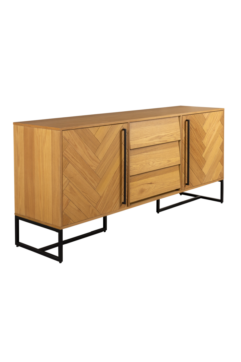 Wooden Herringbone Patterned Sideboard | Dutchbone Class | Oroatrade.com