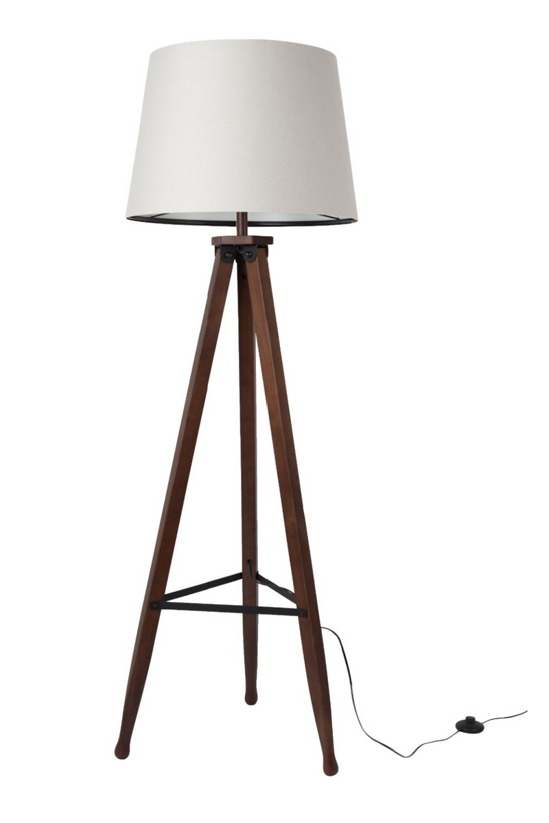 Rubberwood Tripod Floor Lamp | Dutchbone Rif | Oroatrade.com