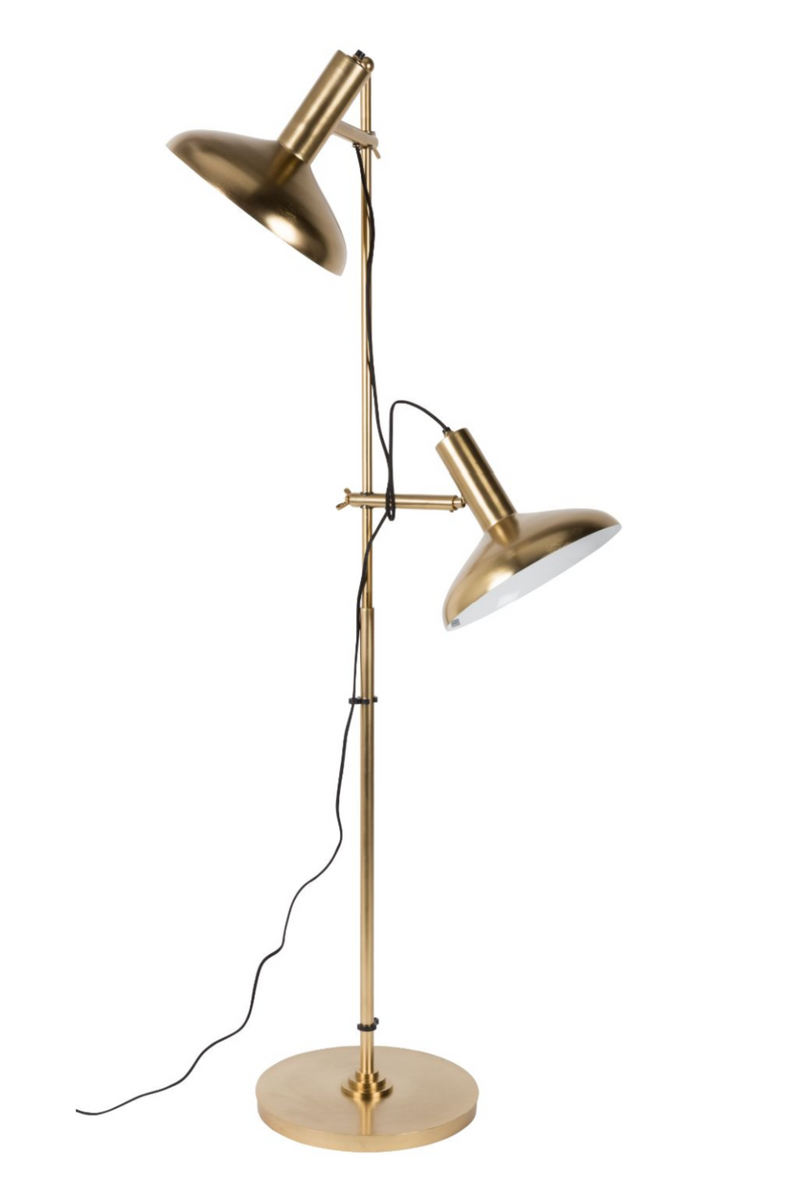 Brass 2-Light Floor Lamp | Dutchbone Karish | Oroatrade.com