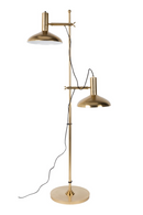 Brass 2-Light Floor Lamp | Dutchbone Karish | Oroatrade.com