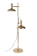 Brass 2-Light Floor Lamp | Dutchbone Karish | Oroatrade.com