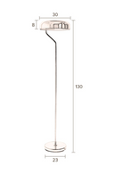 Iron Floor Lamp | Dutchbone Eclipse | Oroatrade.com