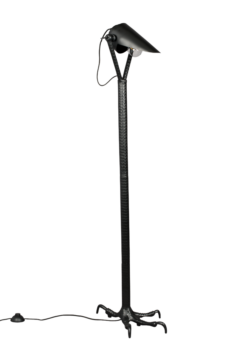 Black Spotlight Floor Lamp | Dutchbone Falcon | Oroatrade.com
