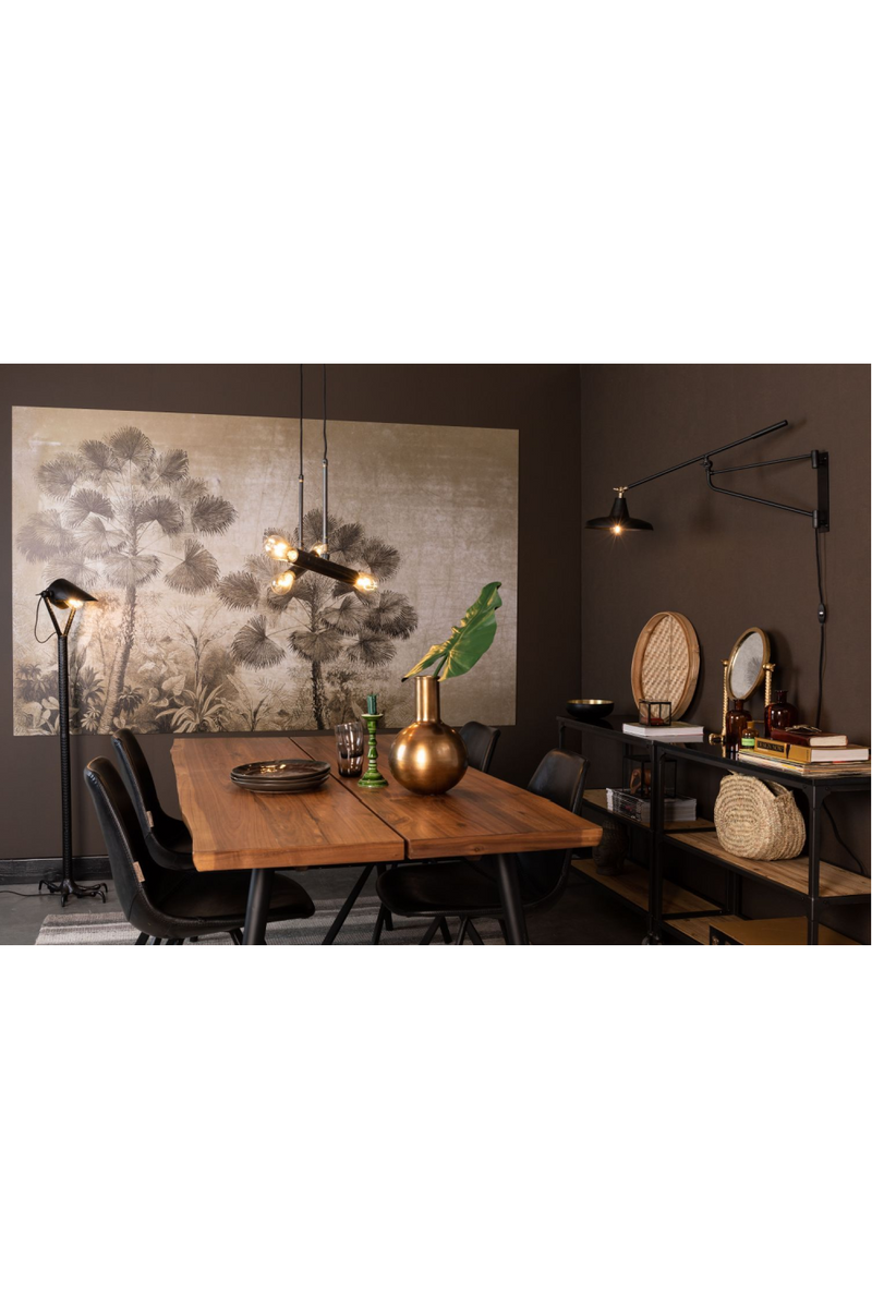 Black Spotlight Floor Lamp | Dutchbone Falcon | Oroatrade.com