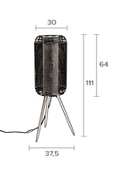 Mesh Tube Tripod Floor Lamp M | Dutchbone Archer | Oroatrade.com