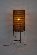 Cylindrical Jute Floor Lamp | Dutchbone Kari | Oroatrade.com