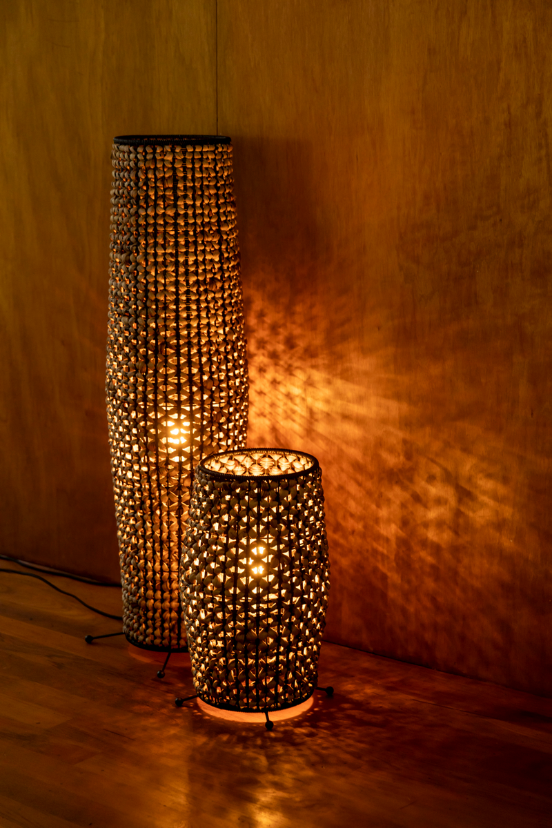 Contemporary Woven Floor Lamp | Dutchbone Hyacint | Oroatrade.com