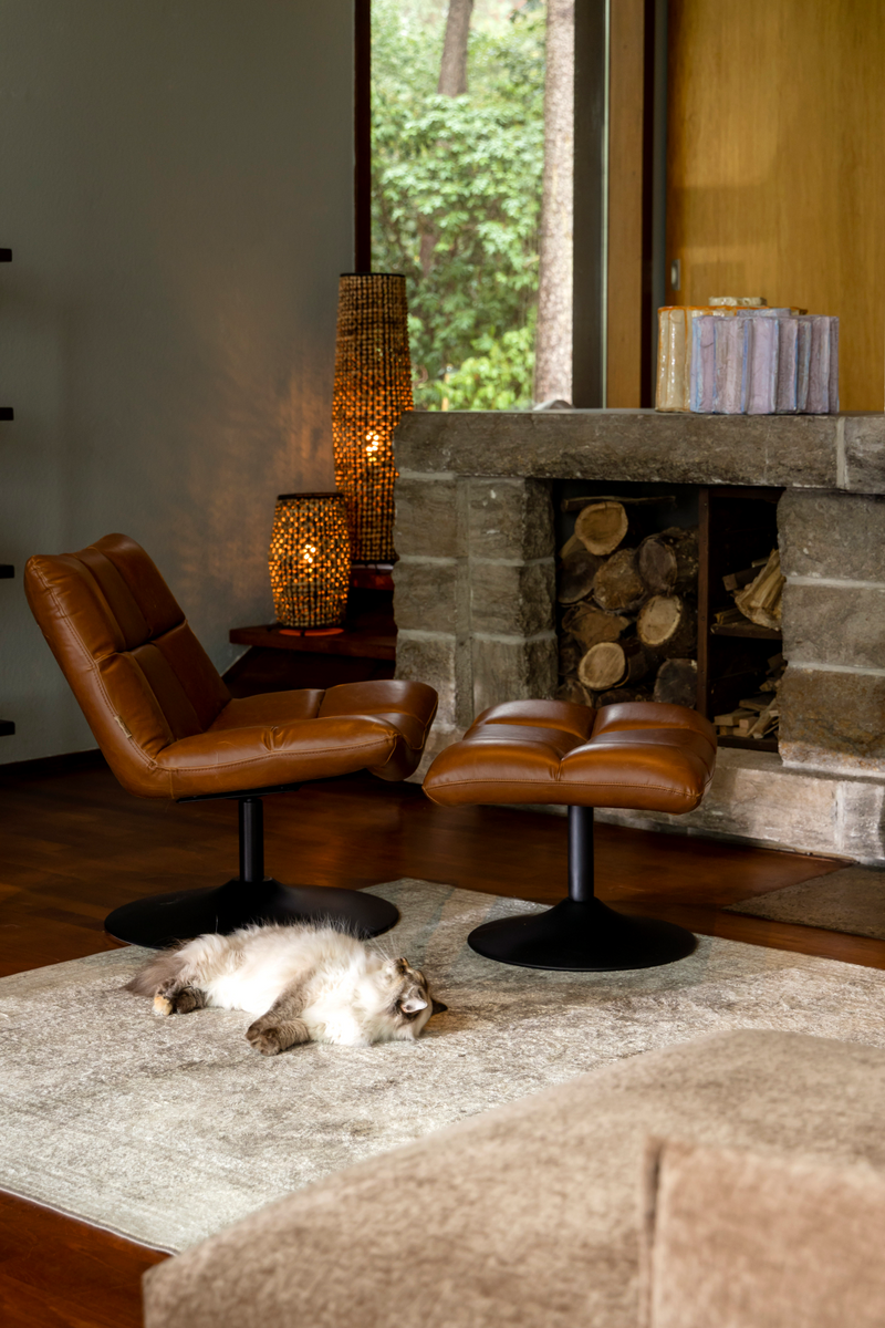 Contemporary Woven Floor Lamp | Dutchbone Hyacint | Oroatrade.com