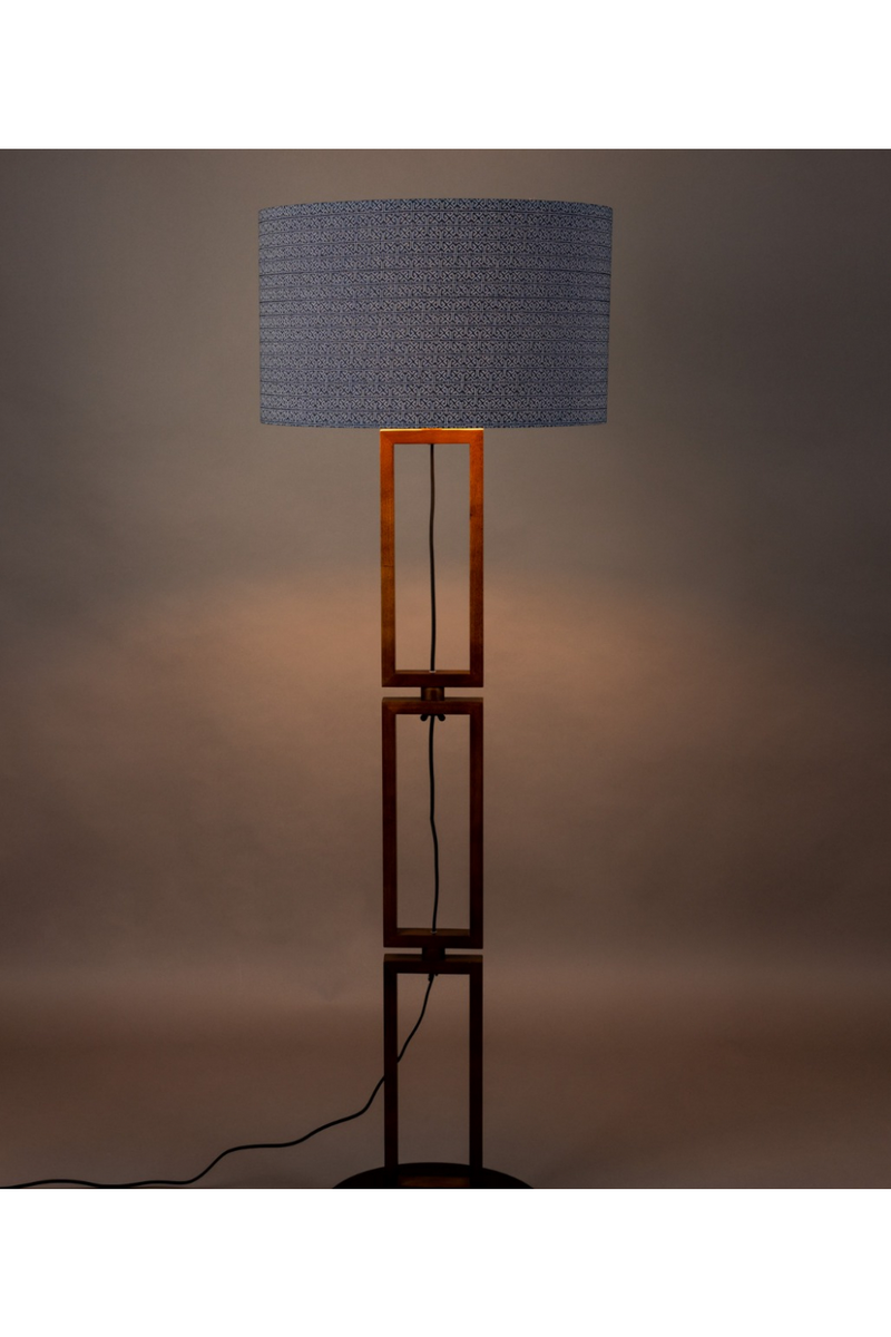 Blue Drum Shade Floor Lamp | Dutchbone Nashville | Oroatrade.com