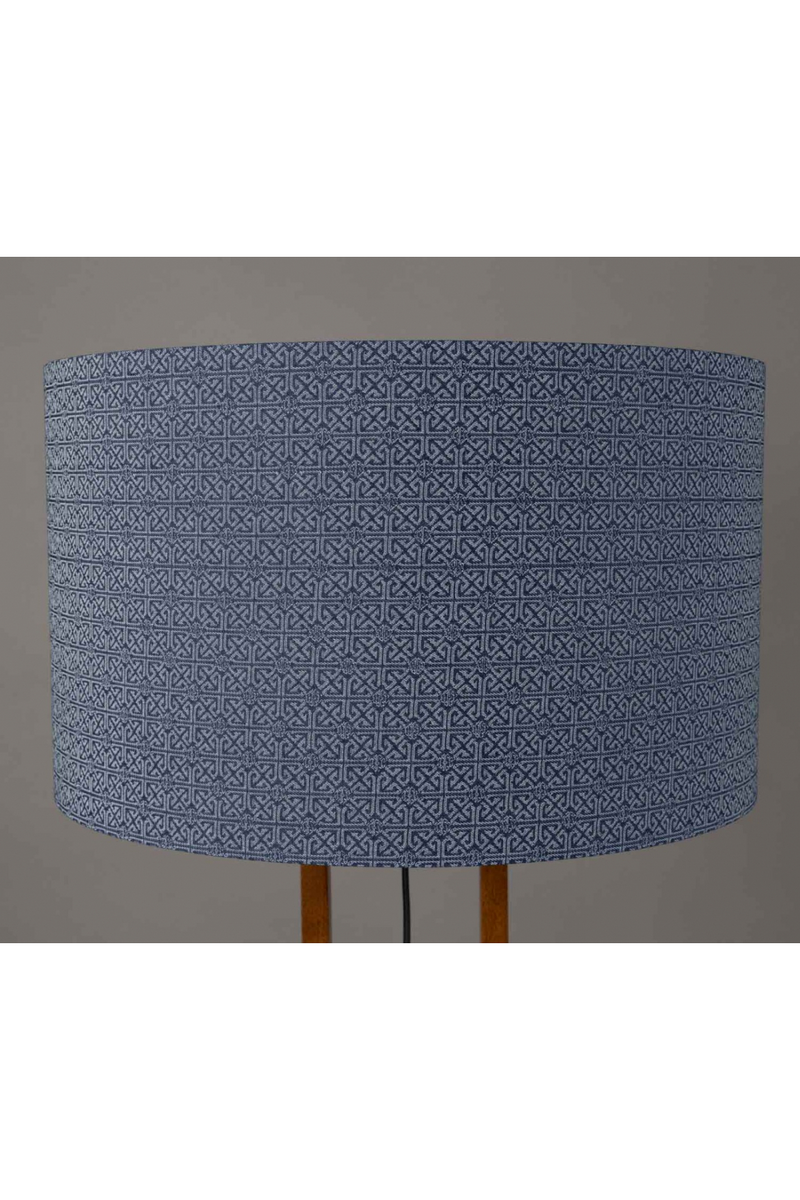 Blue Drum Shade Floor Lamp | Dutchbone Nashville | Oroatrade.com