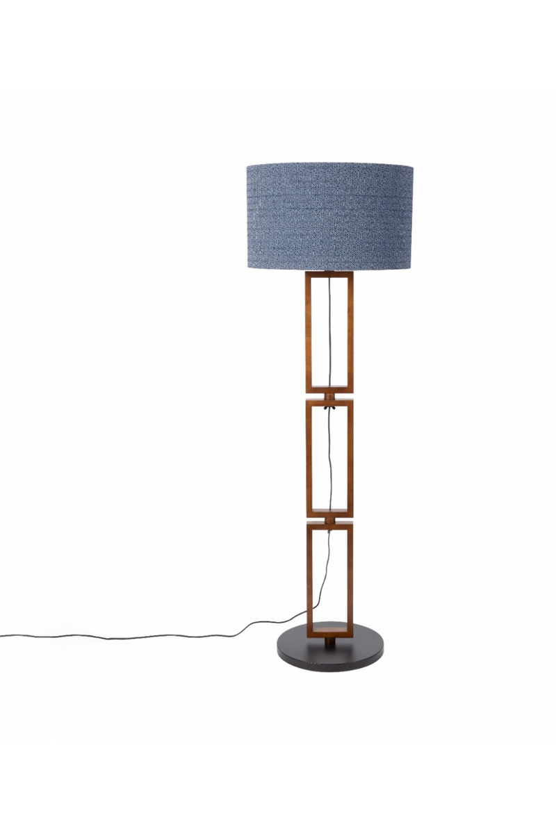 Blue Drum Shade Floor Lamp | Dutchbone Nashville | Oroatrade.com