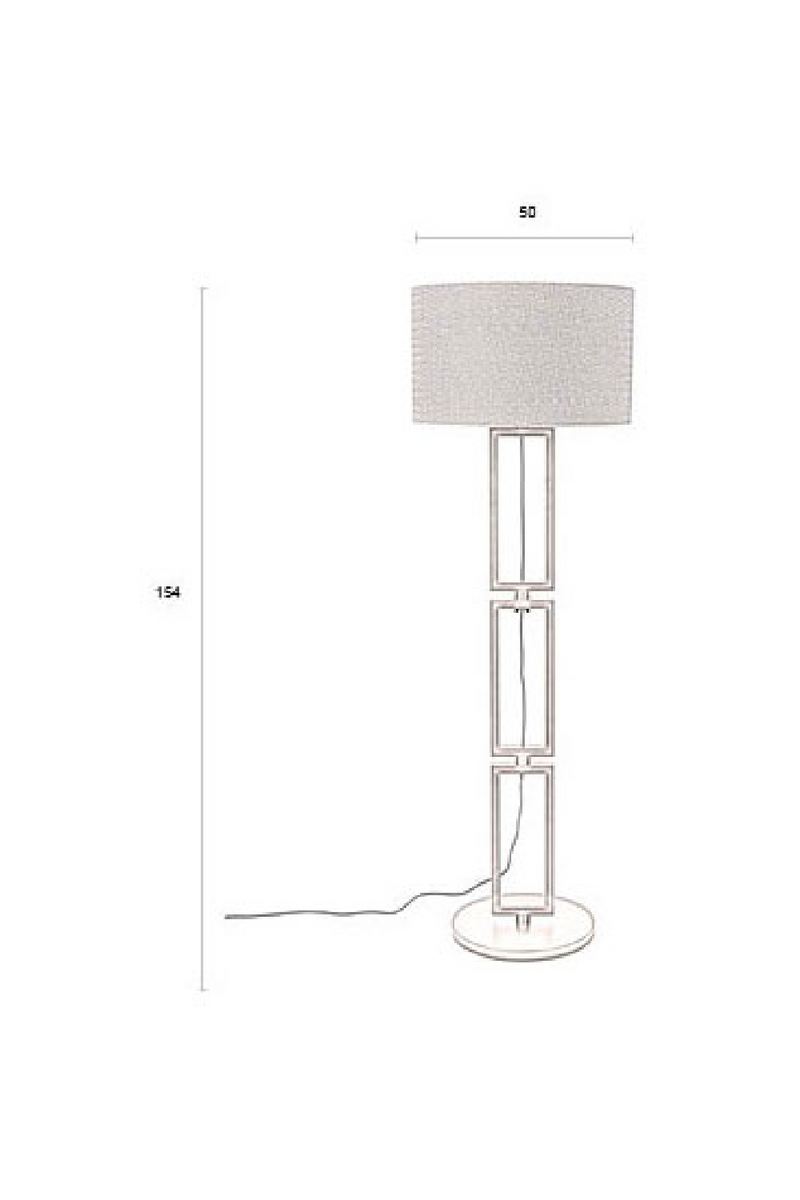 Blue Drum Shade Floor Lamp | Dutchbone Nashville | Oroatrade.com