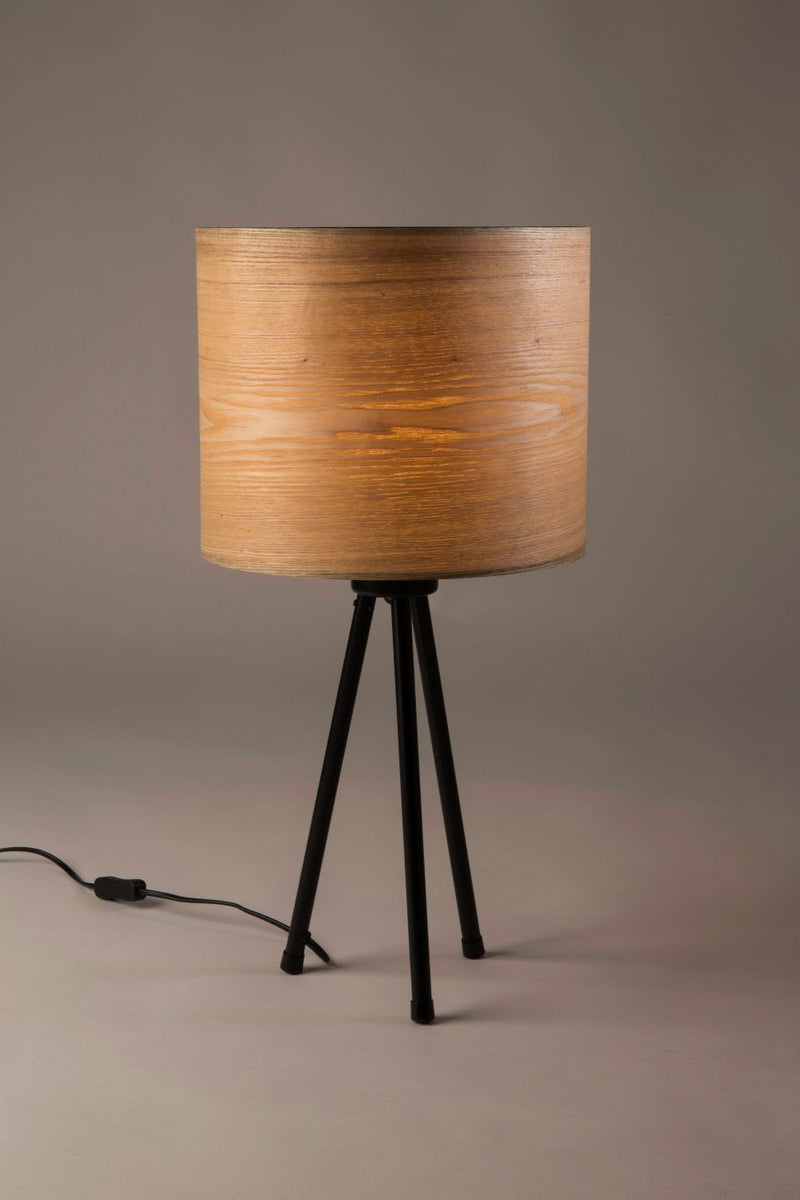 Drum Shade Tripod Table Lamp | Dutchbone Woodland | Oroatrade.com