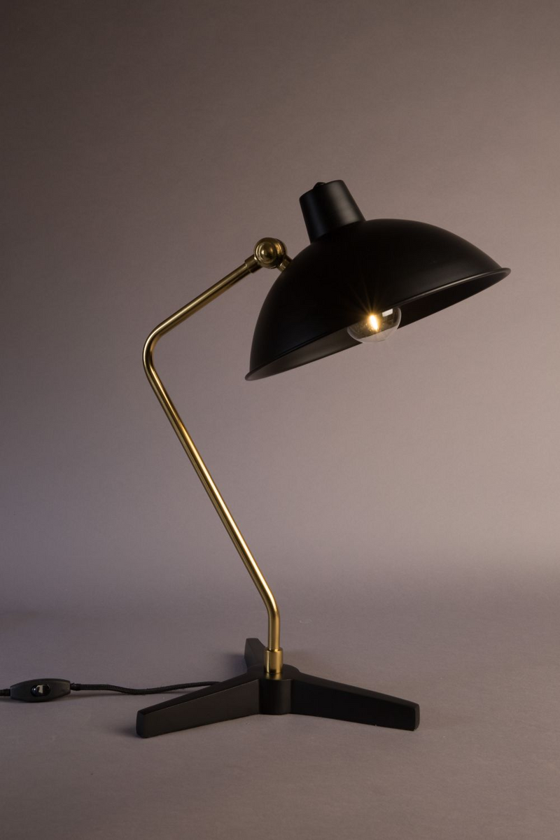 Matte Black Task Desk Lamp | Dutchbone Devi | Oroatrade.com