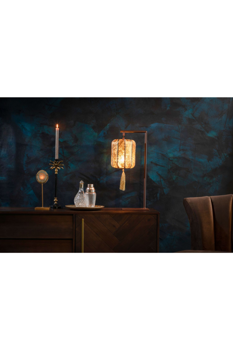 Gold Lantern Table Lamp | Dutchbone Suoni | Oroatrade.com