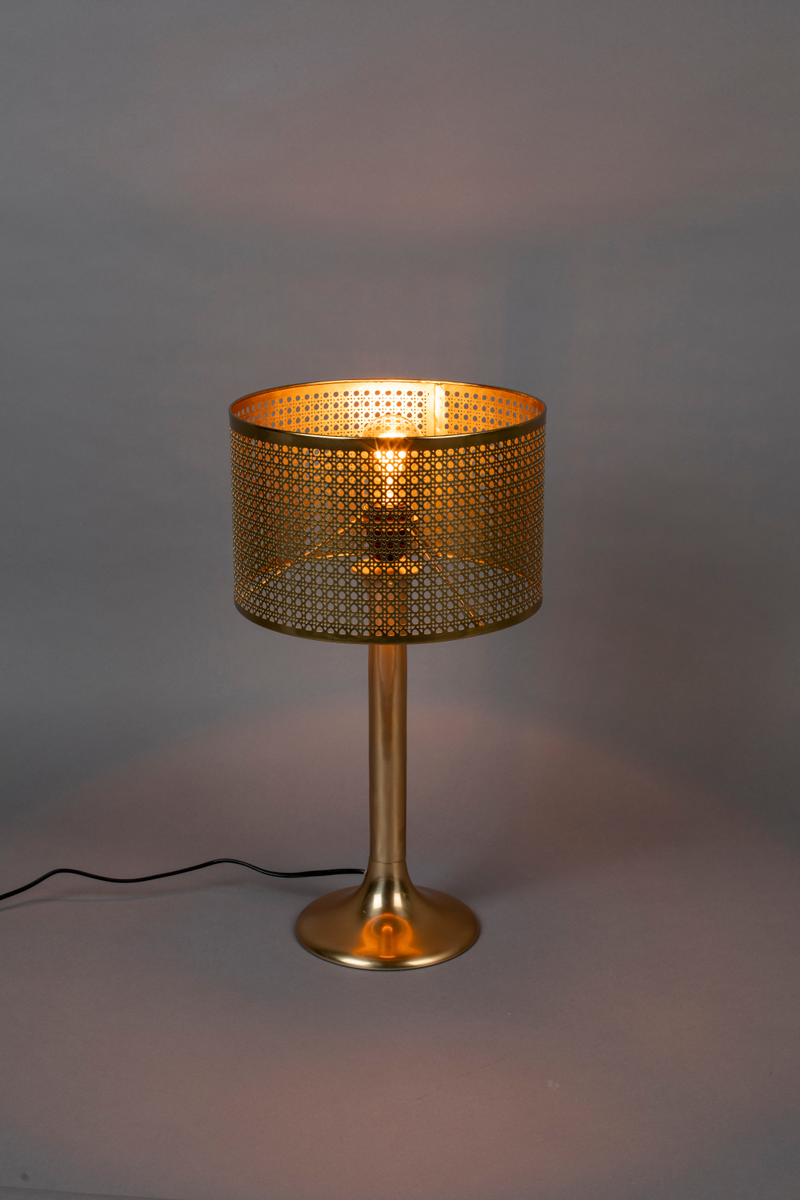 Polished Brass Table Lamp | Dutchbone Barun | Oroatrade.com
