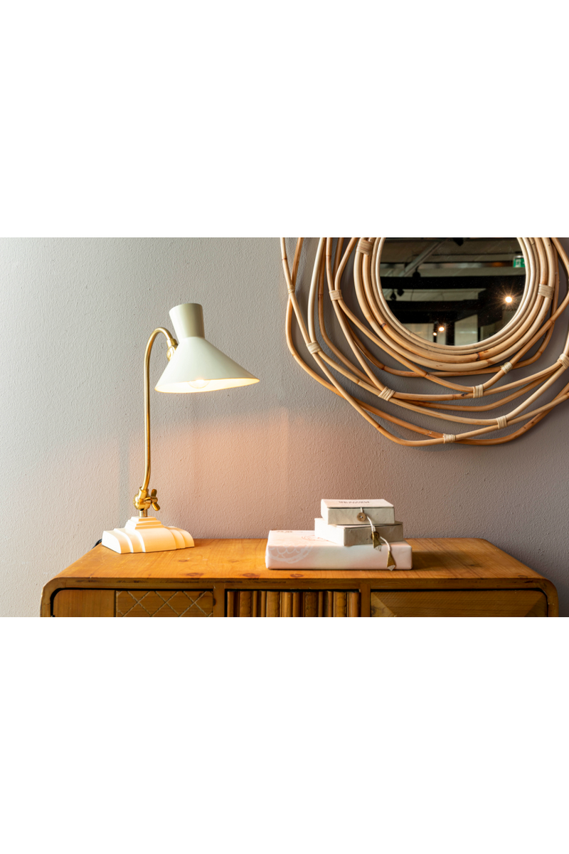 Ivory Colored Desk Lamp | Dutchbone Gaia | Oroatrade.com