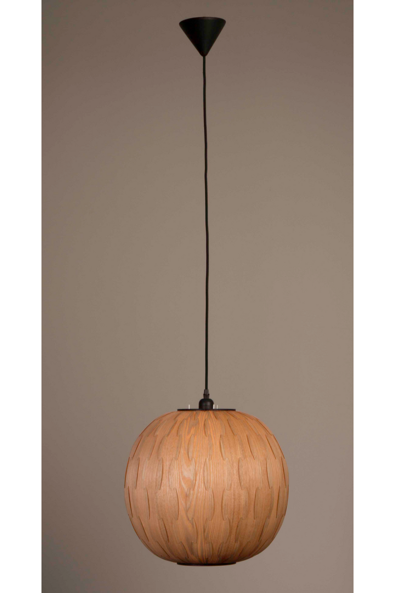 Round Wood Pendant Lamp | Dutchbone Bond | Oroatrade.com