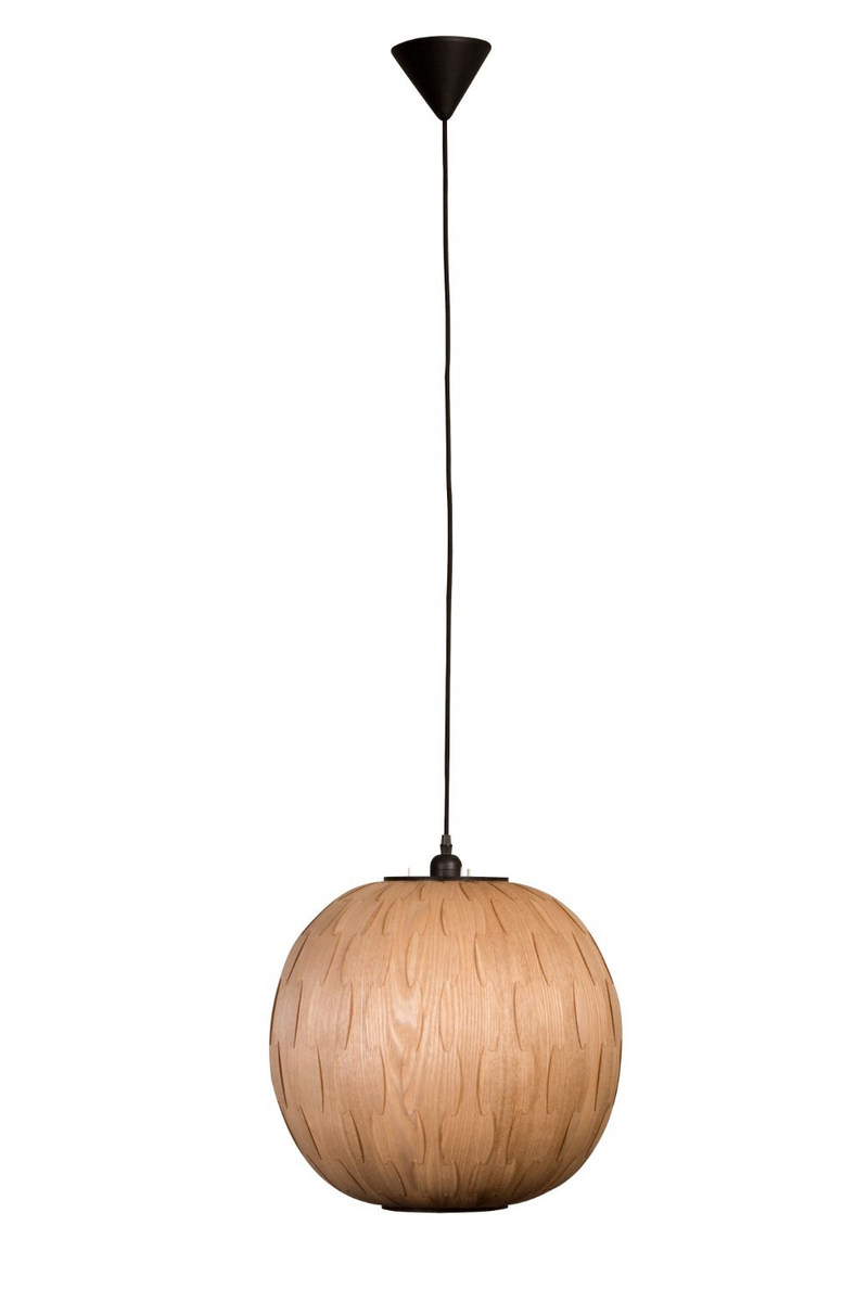 Round Wood Pendant Lamp | Dutchbone Bond | Oroatrade.com