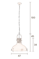 Black Metal Hanging Light | Dutchbone Raw | Oroatrade.com