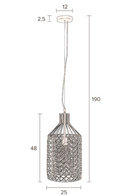 Gray Metal Weave Pendant Lamp | Dutchbone Jim | Oroatrade.com
