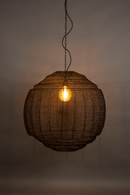 Round Black Pendant Lamp | Dutchbone Meezan | Oroatrade.com