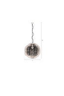 Round Gray Pendant Lamp | Dutchbone Meezan | Oroatrade.com