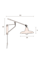 Teal Swing Arm Wall Lamp | Dutchbone Hector | Oroatrade.com