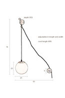 Frosted Glass Globe Wall Lamp | Dutchbone Bulan | Oroatrade.com