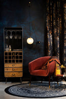 Frosted Glass Globe Wall Lamp | Dutchbone Bulan | Oroatrade.com