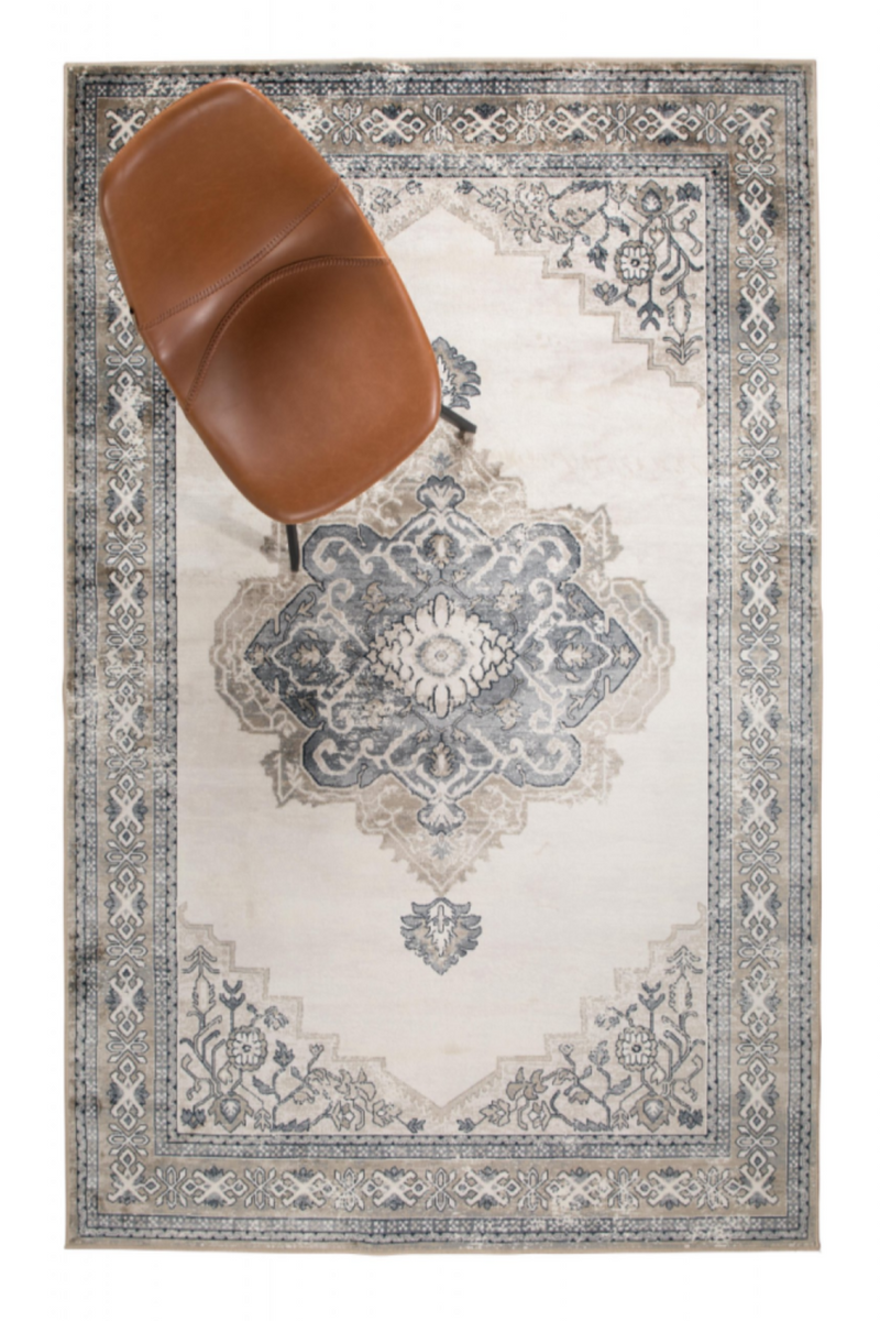Gray Herati Carpet | Dutchbone Mahal | Oroatrade.com