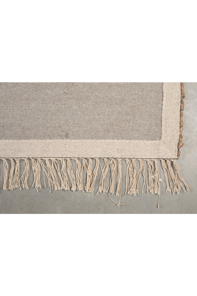 Woven Fiber Fringed Carpet | Dutchbone Ishank | Oroatrade.com
