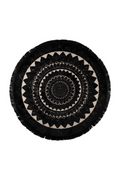 Round Classic Fringed Carpet 6' | Dutchbone Nelson | Oroatrade.com