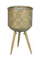 Brass Tripod Plant Stand M | Dutchbone Botanique | OROA TRADE