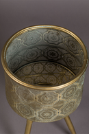 Brass Tripod Plant Stand M | Dutchbone Botanique | OROA TRADE